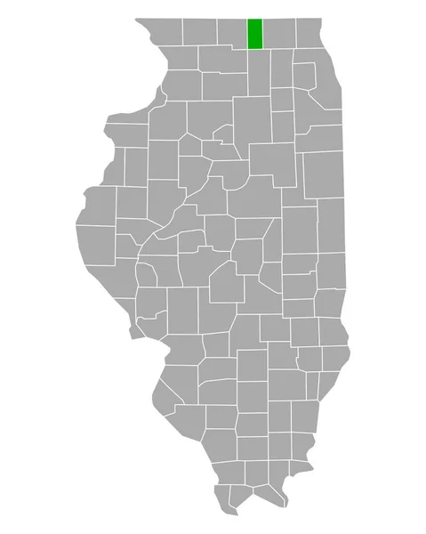 Plan Boone Illinois — Image vectorielle