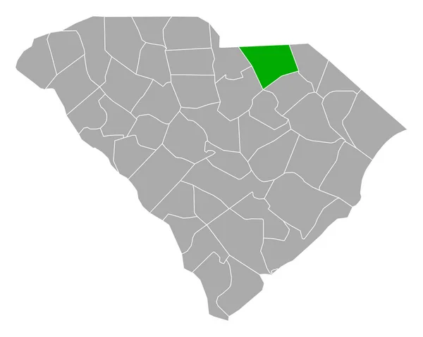 Karta Över Chesterfield South Carolina — Stock vektor