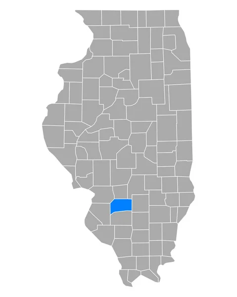 Mapa Clinton Illinois — Archivo Imágenes Vectoriales