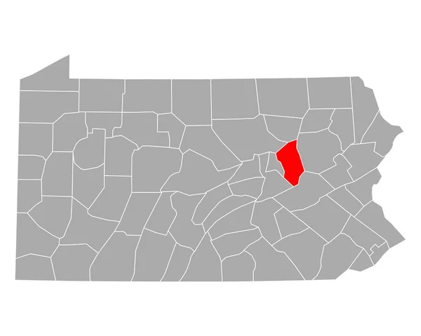 Kaart Van Columbia Pennsylvania — Stockvector