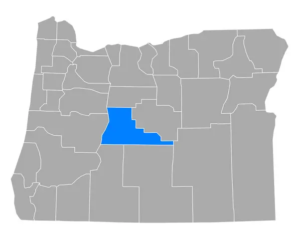 Mapa Projectos Engenharia Oregon — Vetor de Stock