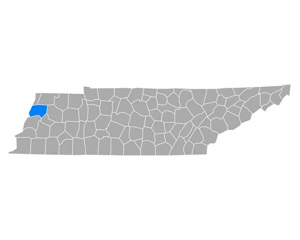 Mapa Laminação Tennessee —  Vetores de Stock