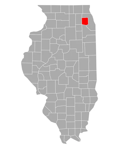 Mapa Dupage Illinois — Archivo Imágenes Vectoriales