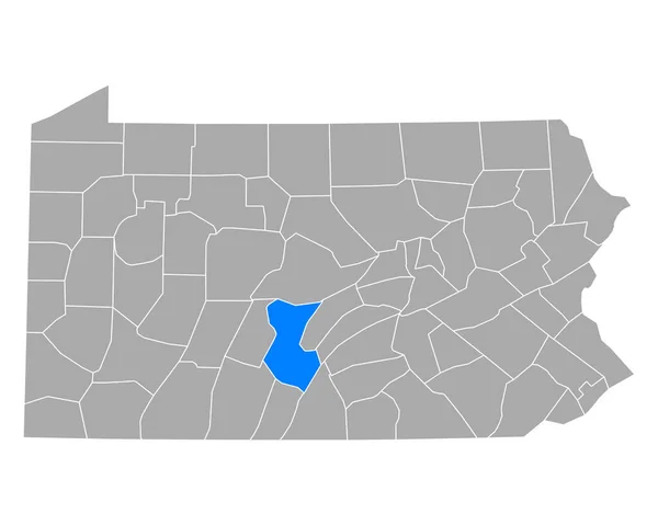 Mapa Huntingdon Pennsylvania — Archivo Imágenes Vectoriales