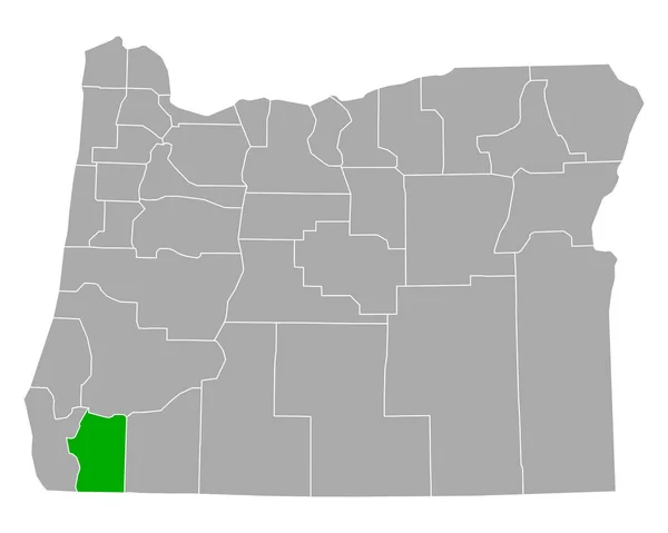 Mapa Josephine Oregon — Archivo Imágenes Vectoriales