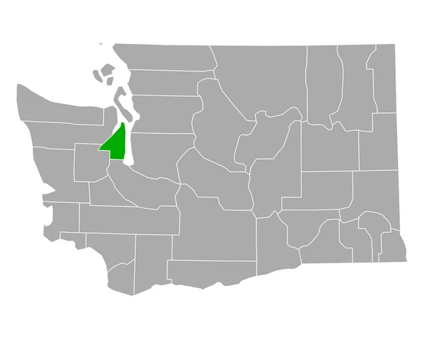 Mapa Agronegócio Washington — Vetor de Stock