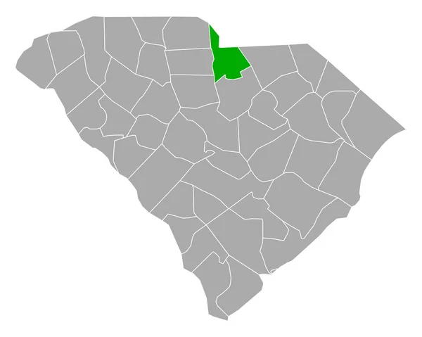 Kaart Van Lancaster South Carolina — Stockvector