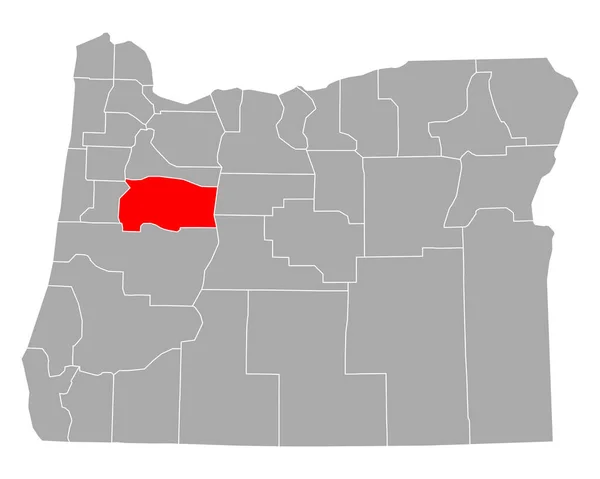 Mapa Linn Oregon — Archivo Imágenes Vectoriales