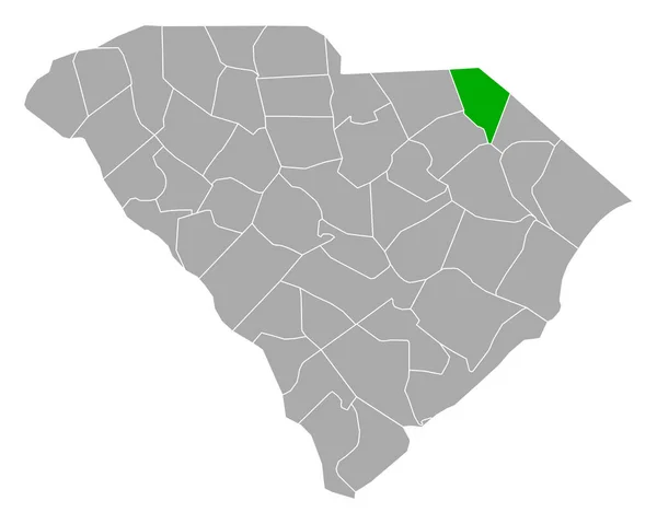 Mapa Marlboro Carolina Sul — Vetor de Stock