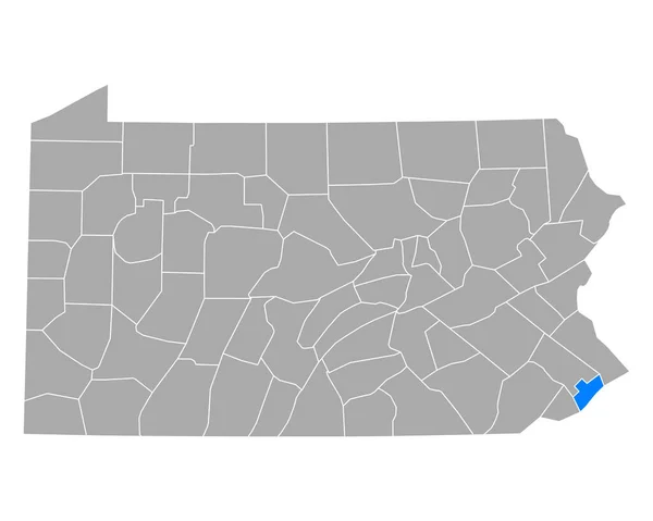 Mapa Filadelfia Pennsylvania — Archivo Imágenes Vectoriales