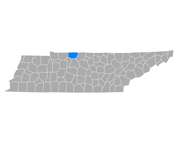 Mapa Robertsonu Tennessee — Stockový vektor