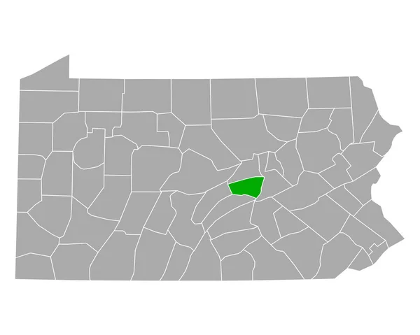 Mapa Snyder Pennsylvania — Vector de stock