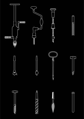 Ahşap oyma için aracı. 