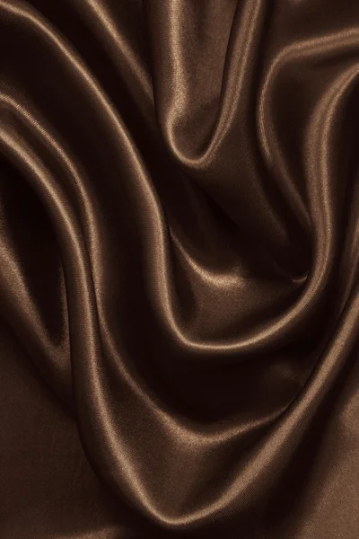 Seda marrom elegante liso ou cetim como fundo. Em Sepia tonificado — Fotografia de Stock