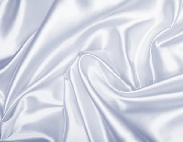 Smooth elegant grey silk or satin texture as background — Stock Photo, Image