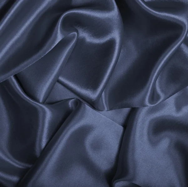 Liso elegante seda gris o satén como fondo — Foto de Stock