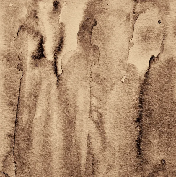 Abstracte waterverf op papier textuur als achtergrond. In Sepia ton — Stockfoto