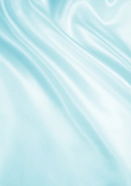 Smooth elegant blue silk or satin texture as background — Stock Photo, Image