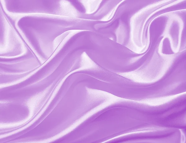 光滑优雅淡紫色丝绸或缎子纹理作为背景 — 图库照片