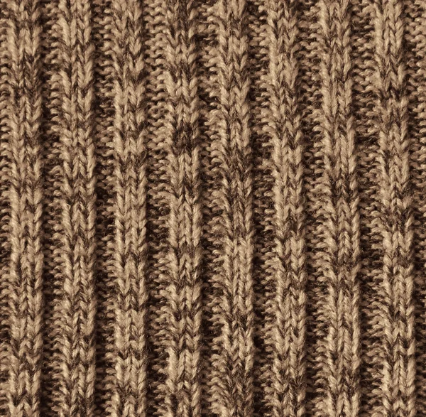 Texture de laine tricotée beige comme fond — Photo