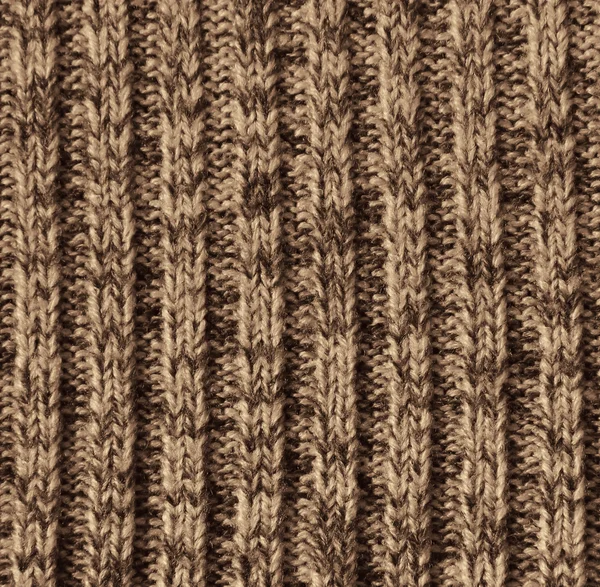 Beige gestrickte Wolltextur als Hintergrund — Stockfoto