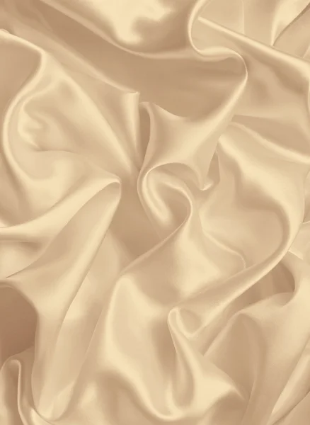 Smooth elegant golden silk or satin texture as background. In Se — Stock Photo, Image