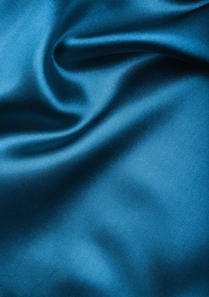 Гладка елегантна синя шовкова або атласна текстура як абстрактний фон — стокове фото