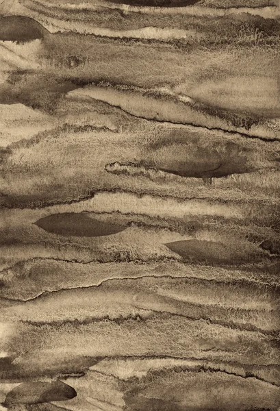 Abstracte waterverf op papier textuur als achtergrond. In Sepia ton — Stockfoto
