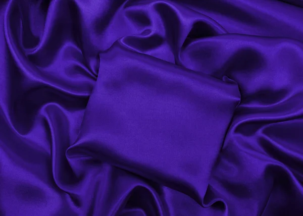 Glatte elegante lila Seide oder Satin Luxusstoff Textur als abstr — Stockfoto