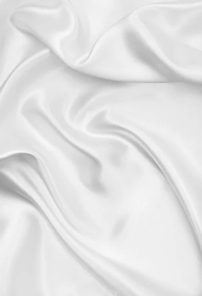 Liso elegante seda branca ou cetim textura de pano de luxo como weddi — Fotografia de Stock