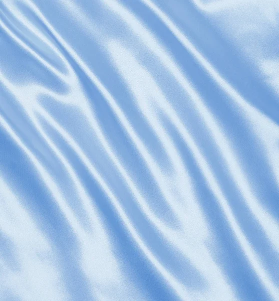 シルクやサテンの背景として滑らかな上品なブルー — ストック写真