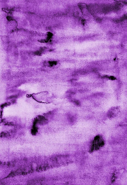 Aquarela lilás abstrata na textura do papel como fundo — Fotografia de Stock