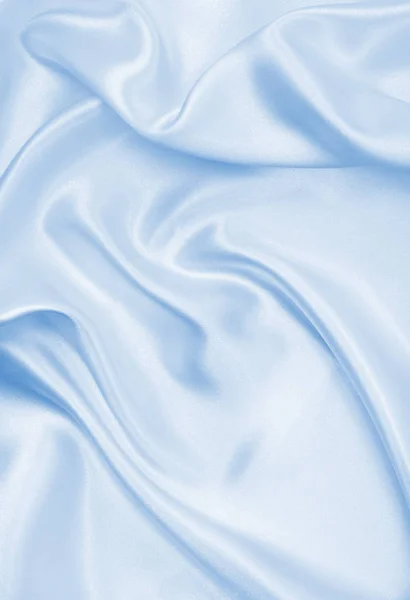 Hladká elegantní modrá hedvábí nebo satén luxusní tkaniny textury jako abstra — Stock fotografie