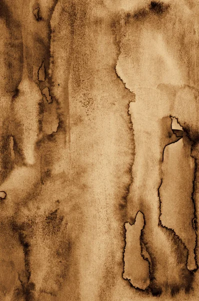 Abstracte waterverf op papier textuur als achtergrond. In Sepia ton — Stockfoto