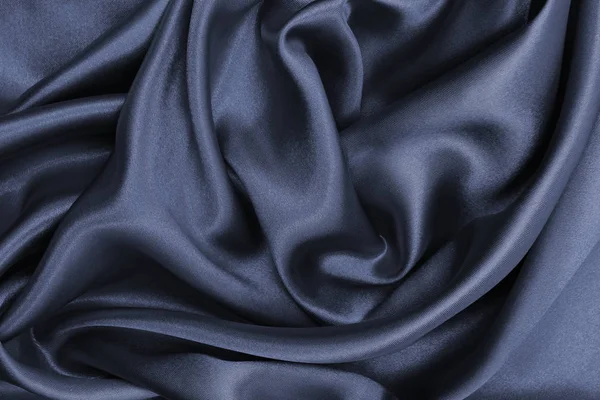 Liso elegante seda cinza escuro ou textura de cetim como backg abstrato — Fotografia de Stock