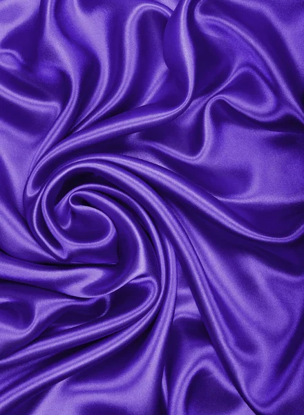 Texture lisse et élégante en soie lilas ou tissu de luxe satiné comme abstr — Photo