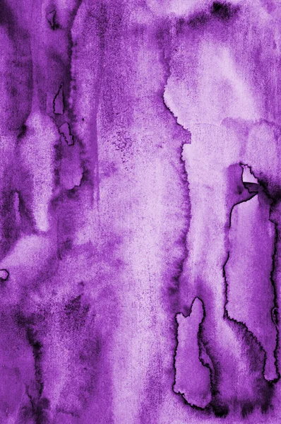 Abstract lilac watercolor on paper texture as background — Stock Photo, Image