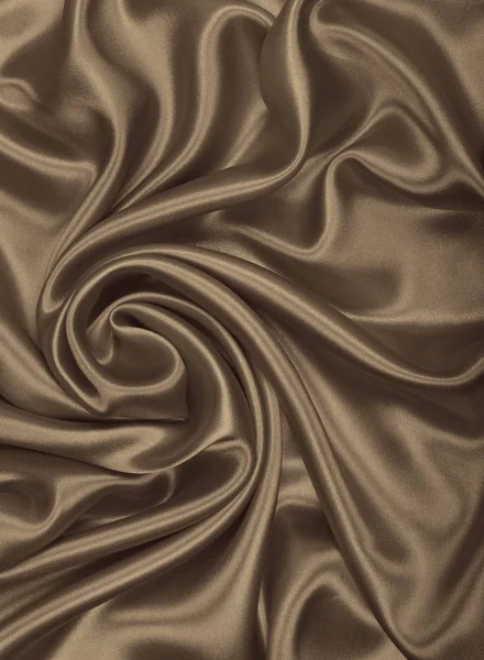 Seda dourada elegante lisa ou textura de cetim como backgrou abstrato — Fotografia de Stock