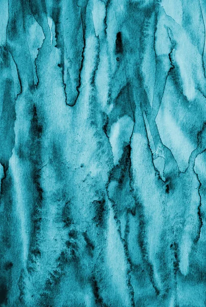 Абстрактная синяя акварель на бумажной текстуре в качестве фона. Кристм — стоковое фото