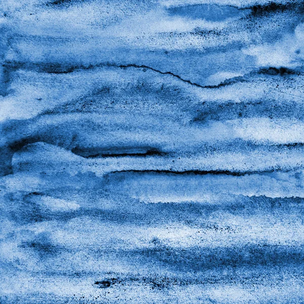 Aquarelle bleue abstraite sur texture de papier comme fond. Nom de Dieu — Photo