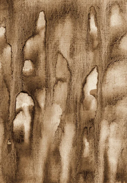 Aquarelle abstraite sur texture de papier comme fond. À Sepia ton — Photo