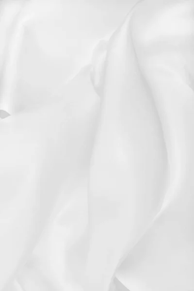 Suave elegante seda blanca o satén textura de tela de lujo como weddi —  Fotos de Stock