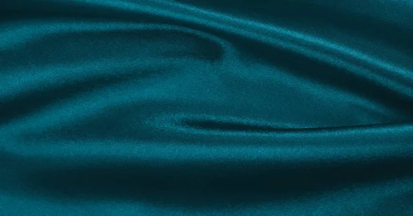 Gładkie elegancki niebieski jedwabiu lub satyny luksusowych szmatką tekstura jako abstra — Zdjęcie stockowe