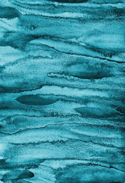 Acuarela azul abstracta sobre la textura del papel como fondo. Christm. — Foto de Stock