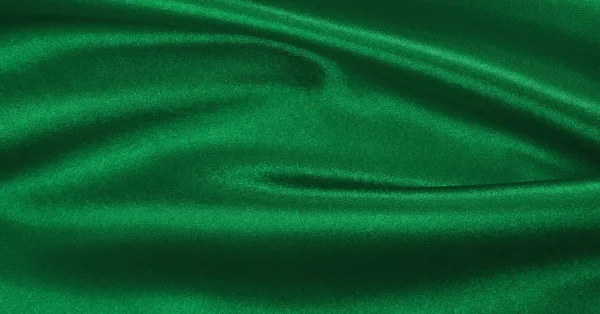 Гладка елегантна зелений шовк або атласна розкішна текстура тканини як стрічка — стокове фото