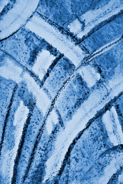 Acuarela azul abstracta sobre la textura del papel como fondo. Christm. —  Fotos de Stock