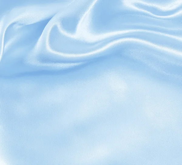 Smooth elegant blue silk or satin texture as background — Stock Photo, Image