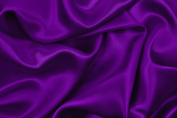 Glatte elegante lila Seide oder Satin Luxusstoff Textur als abstr — Stockfoto