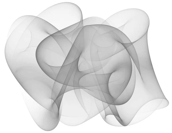 Сіра хаотична абстракція ізольована на білому — стокове фото
