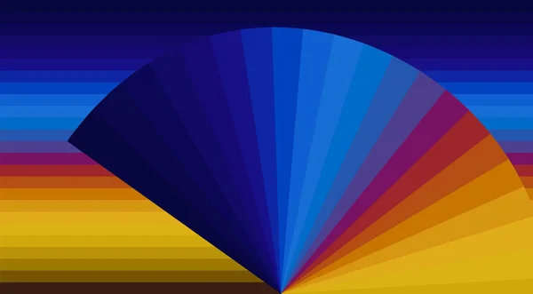 Fondo de geometría de color rayado abstracto — Vector de stock